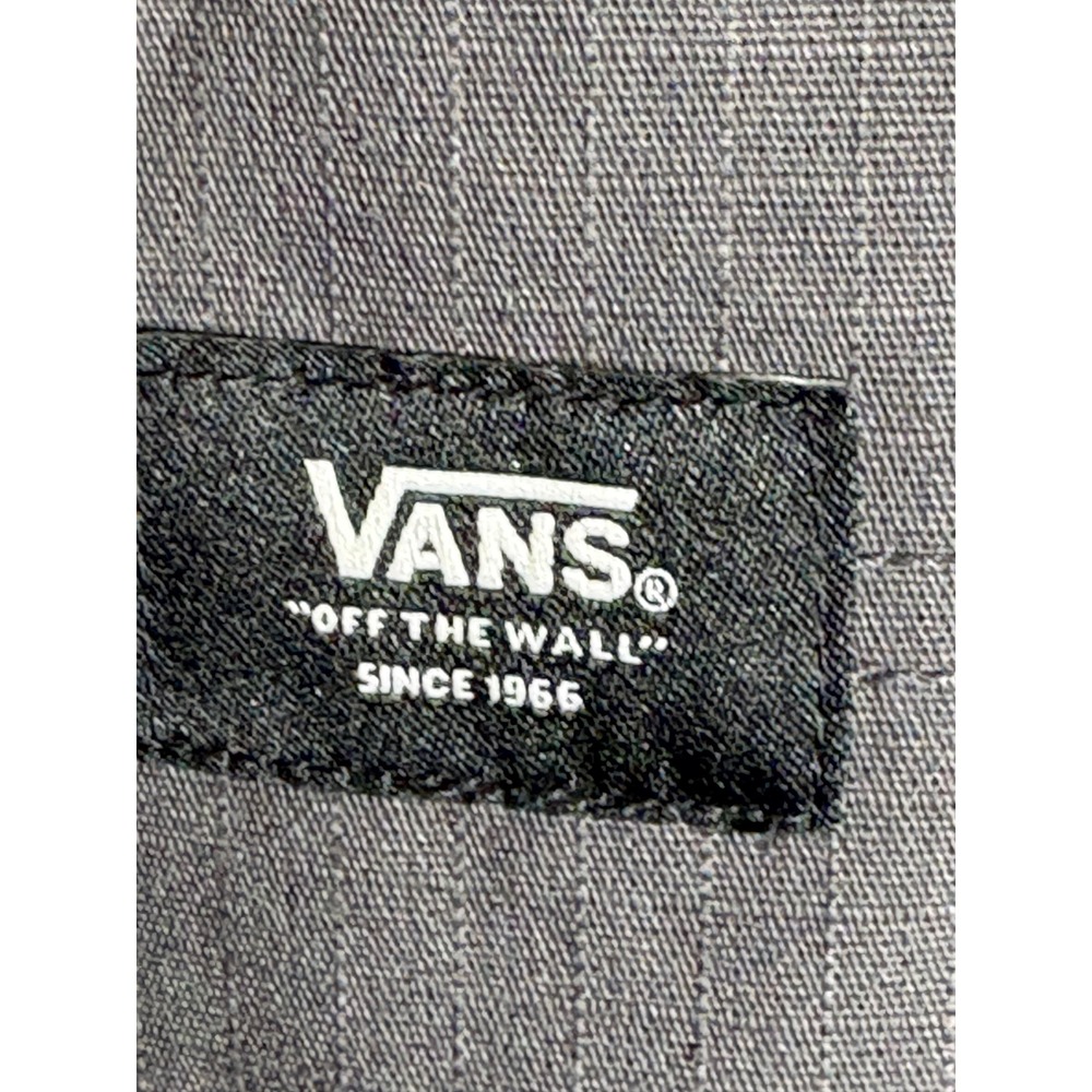 Vans Off The Wall Ripstop Field Jacket Mens Medium Grey Invisible Stowaway Hood - Picture 4 of 15